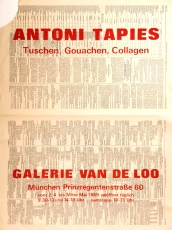 Antoni Tpies: Galerie van der Loo, 1969