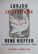 Bernard Lorjou: Galerie Ren Kiefer, 1966